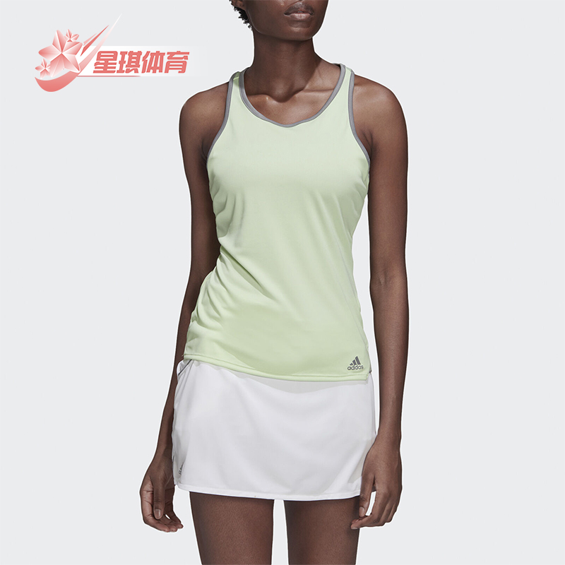 Adidas/阿迪达斯正品2025女士简约训练运动吸汗透气无袖T恤EC3650