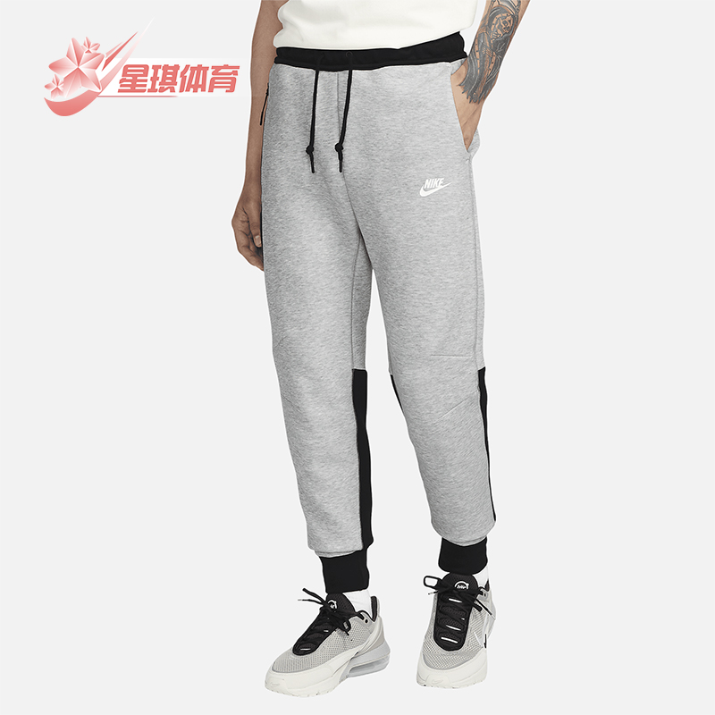 Nike/耐克正品春秋男士运动拼接时尚系带休闲透气长裤FB8002-064