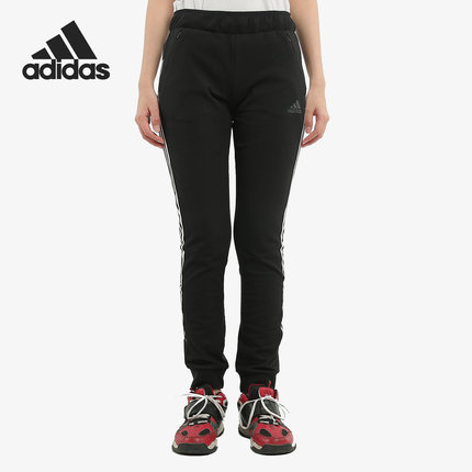 Adidas/阿迪达斯正品新款女子修身三条杠休闲运动长裤EH3894