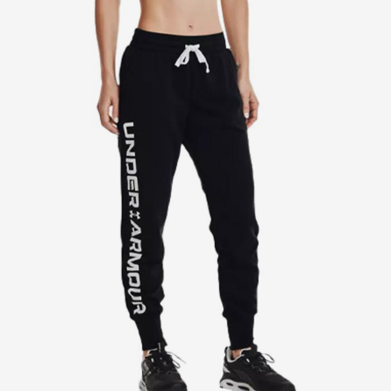 UA/安德玛正品2025新款女子户外休闲运动训练束脚长裤1370844-001