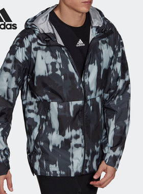 Adidas/阿迪达斯正品 URBAN AOP W.R 春季户外运动夹克 GM4375