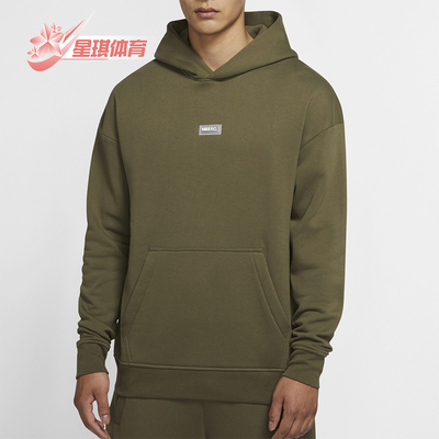 耐克男子起绒套头足球卫衣连帽衫