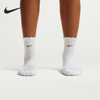 Nike/耐克官方正品EverydayElevated新款男白色中筒袜IH8621-910
