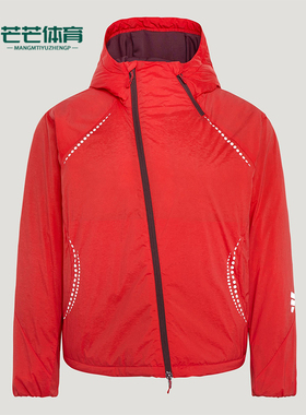 Adidas/阿迪达斯正品2025冬季款女士日常连帽梭织保暖棉服KV4863