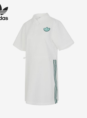Adidas/阿迪达斯官方正品三叶草女士运动休闲透气连衣裙JI7482