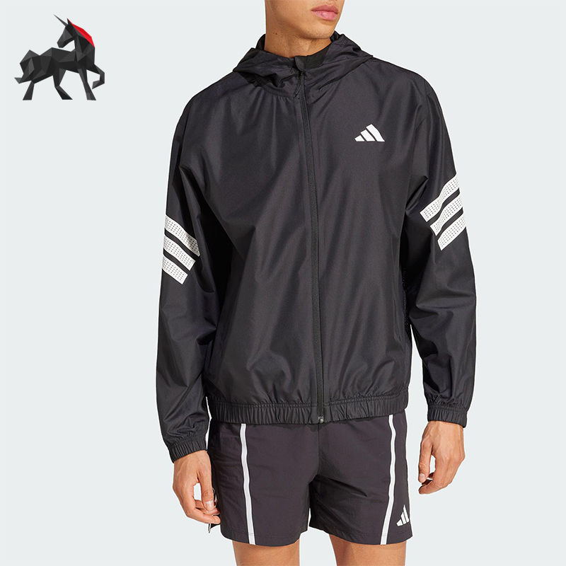 Adidas/阿迪达斯正品2025春季款男士健身经典宽松运动外套JM6753