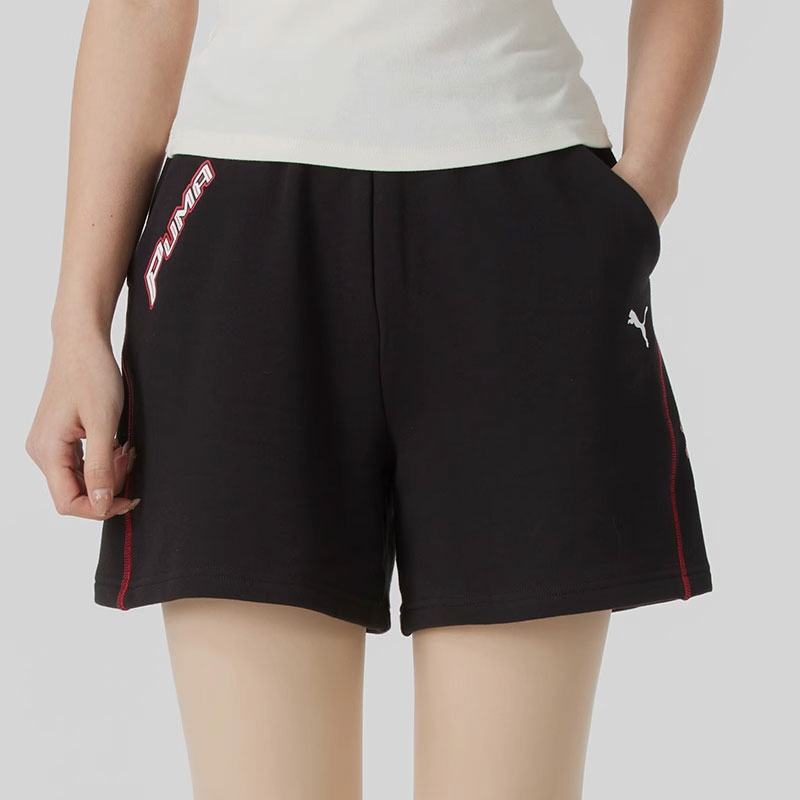Puma/彪马正品25春季新款女士经典健身训练跑步针织短裤633083-01