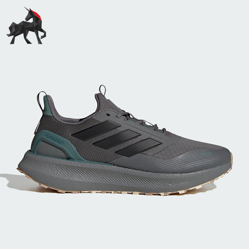 Adidas/阿迪达斯正品2025秋季款男女耐磨低帮系带跑步鞋JR2972 - 实物图