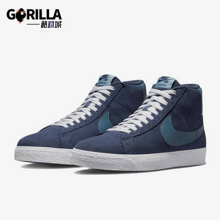 Nike/耐克正品SB Blazer Mid男士系带中帮轻便休闲板鞋FD0731-400