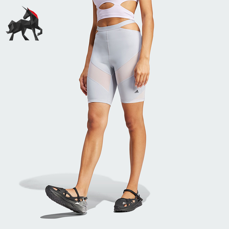 阿迪达斯紧身运动休闲短裤