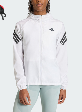 Adidas/阿迪达斯正品2026春季款女士连帽经典运动耐穿外套KQ8072