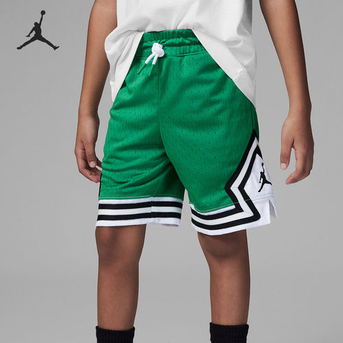 Nike耐克正品Jordan小童吸湿排汗拼色系带中腰运动短裤DV0425-310