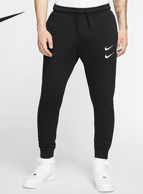 Nike/耐克正品冬季新款男子双勾运动休闲抓绒保暖收口长裤 DD5074