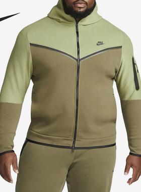 Nike/耐克正品春秋男士拉链连帽休闲复古夹克外套CU4489-334