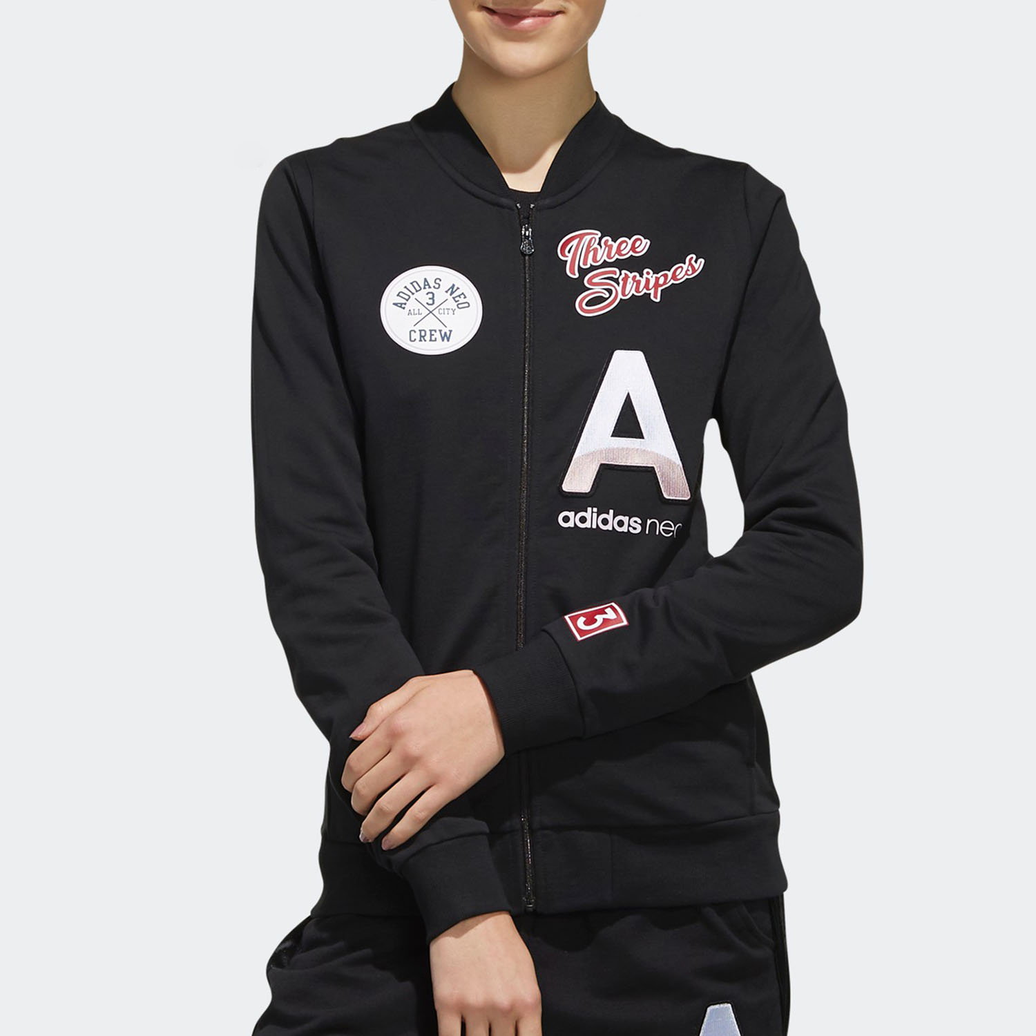 Adidas女子秋季运动休闲夹克