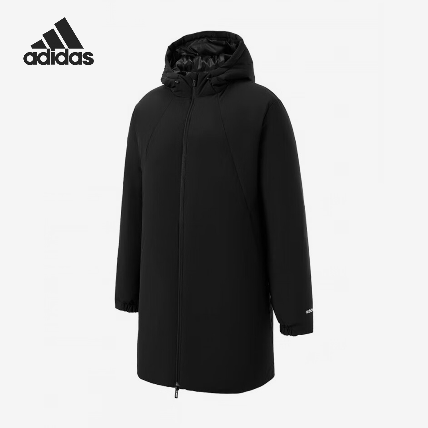 Adidas/阿迪达斯正品运动男士休闲拉链连帽长袖羽绒服JL9616