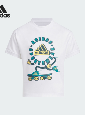 Adidas/阿迪达斯官方正品LB PES SS TEE小童运动休闲T恤IT4049