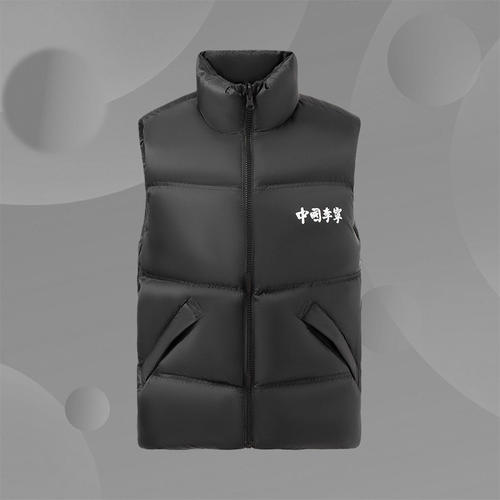 新品中国李宁男子秋冬休闲宽松90%白鹅绒羽绒马甲AMRR045