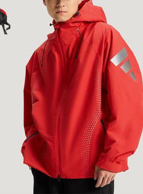 Adidas/阿迪达斯正品2025冬季款男士日常连帽梭织运动外套KH0169