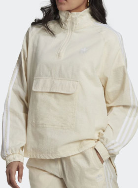 Adidas/阿迪达斯正品半拉链立领女子夹克休闲舒适运动上衣 HL9311