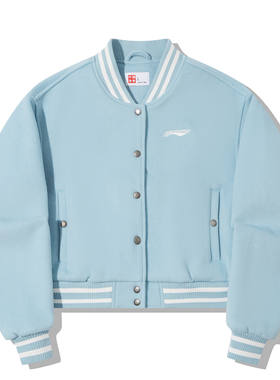 Lining/李宁正品2024新款女子滑板系列潮流休闲夹克棒球服AJDT754