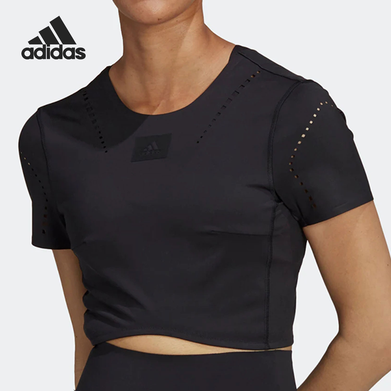 Adidas/阿迪达斯女子健身短袖
