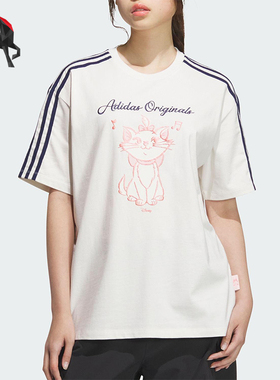 Adidas/阿迪达斯正品三叶草女士宽松户外耐穿经典休闲短袖KC3099