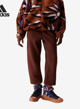 Adidas/阿迪达斯官方正品SMC女子简约舒适宽松束脚休闲长裤IJ0575