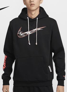 Nike/耐克官方正品THERMA-FIT男士加绒篮球连帽卫衣HQ4746-010