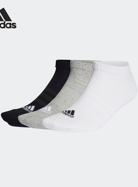 Adidas/阿迪达斯官方正品 C SPW LOW 3P 针织运动袜三双装IC1333