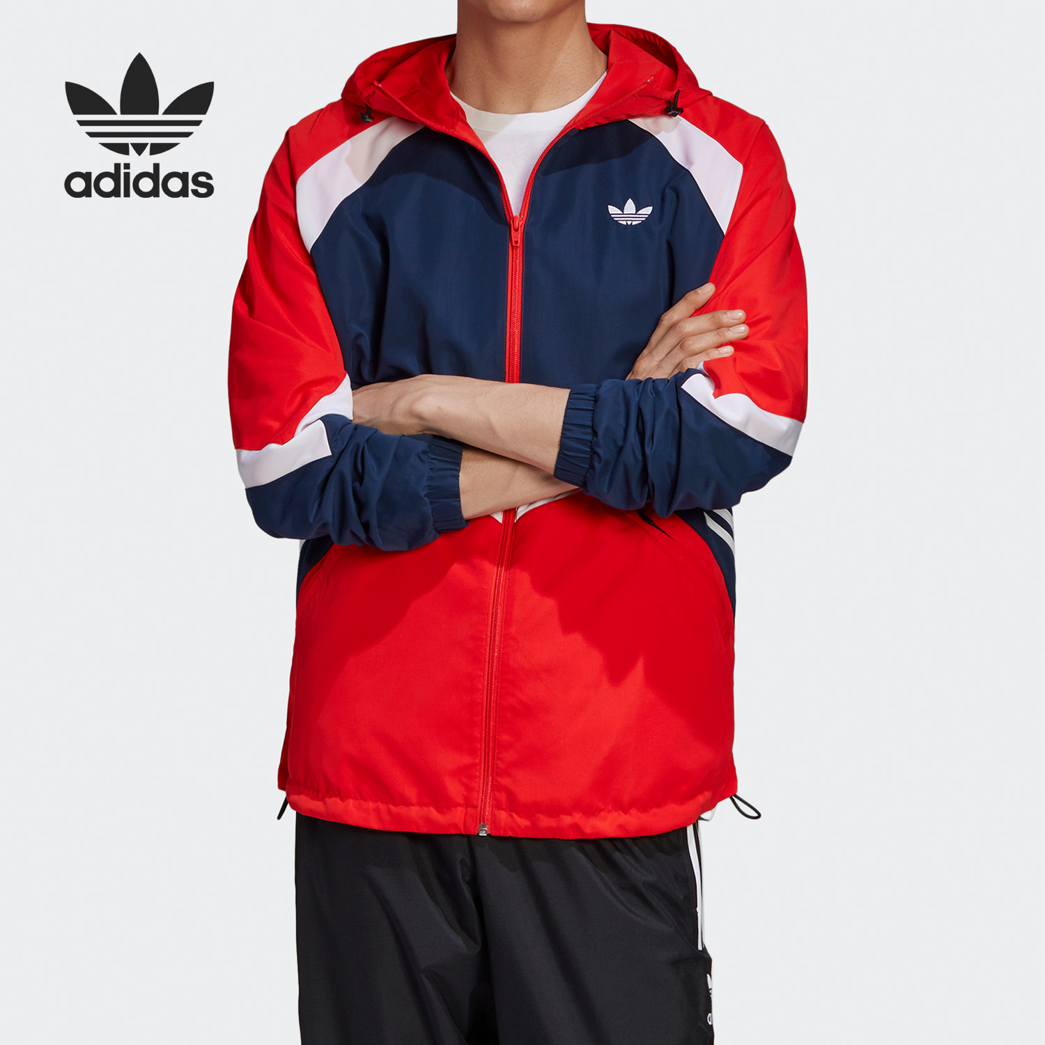 Adidas/阿迪达斯正品 Windbreaker 三叶草男子运动外套GJ6735