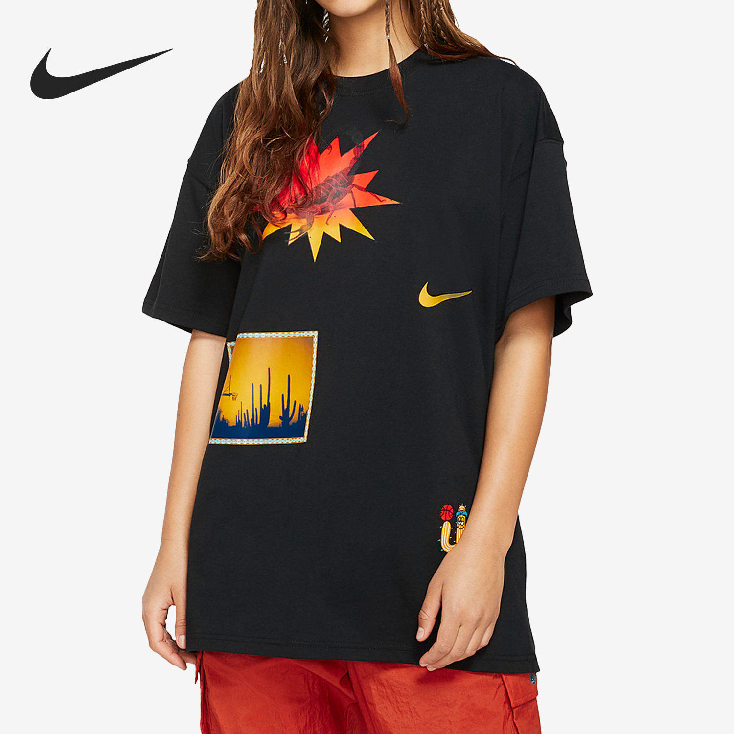 Nike/耐克官方正品Exploration男子篮球运动短袖T恤CD1309-010