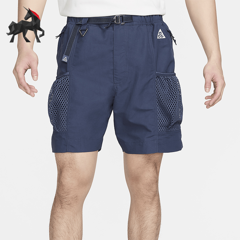 Nike/耐克正品ACG Snowgras男士透气刺绣拉链休闲短裤DV9406-437