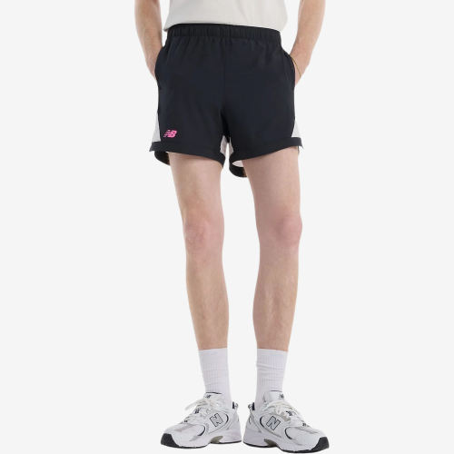 New Balance新百伦正品男中腰系带透气网球速干裤MB6120HX-BK