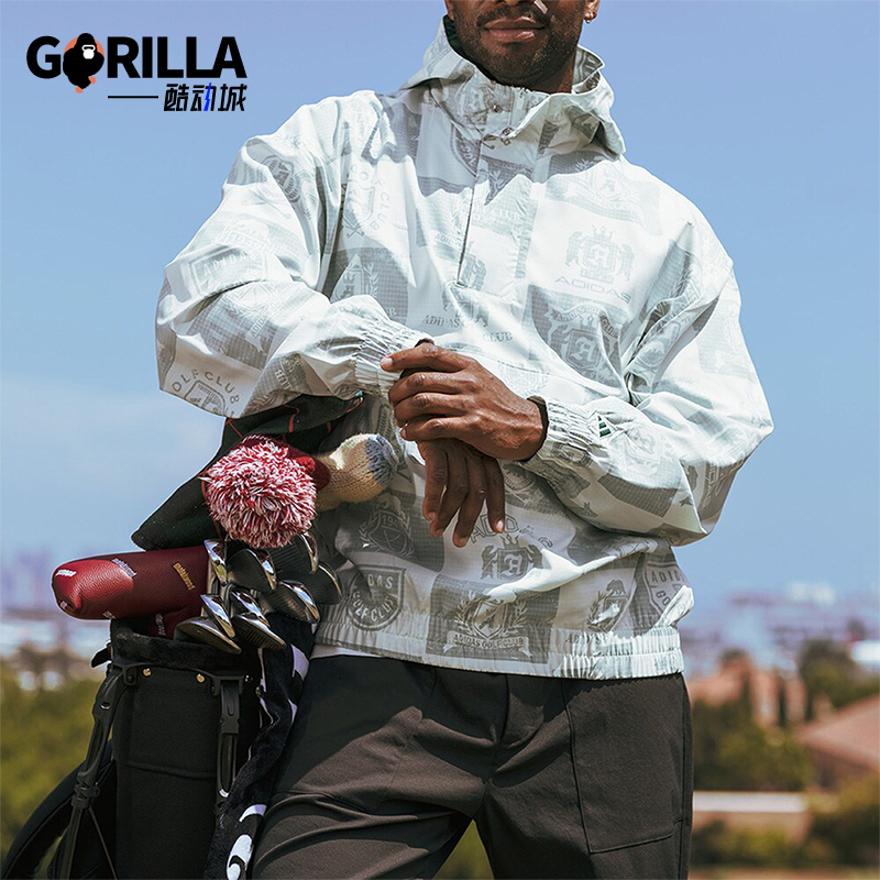 阿迪达斯男士连帽套头衫