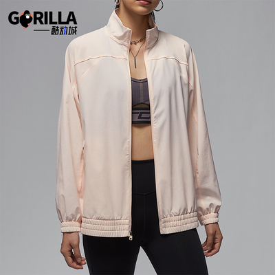 Nike/耐克正品JORDAN女士透气训练梭织立领外套FN5144-838