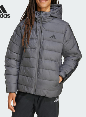 Adidas/阿迪达斯官方正品冬季男士连帽运动保暖休闲棉服JX7772