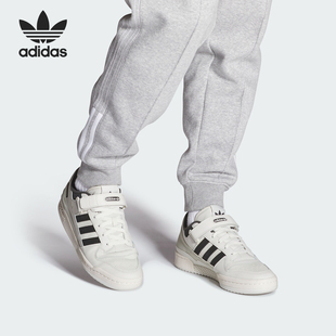 LOW男女魔术贴板鞋 三叶草FORUM IE7217 阿迪达斯正品 Adidas