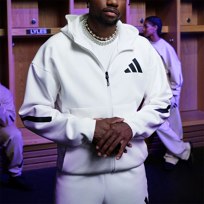 阿迪达斯男士简约保暖训练外套