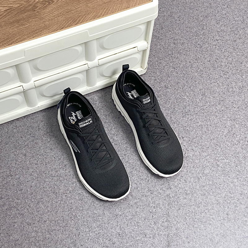 Skechers/斯凯奇正品一脚蹬男子go系列网面透气运动休闲鞋