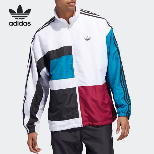 Adidas/阿迪达斯正品三叶草男子ASYMM TRACK梭织外套ED6242