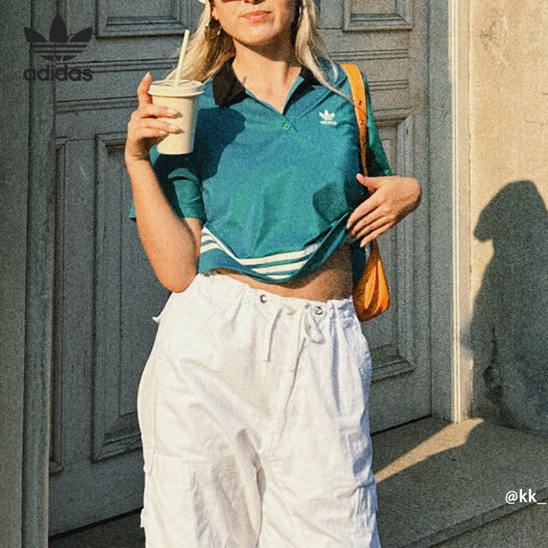 阿迪达斯女子运动短袖