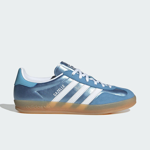 Adidas/阿迪达斯正品三叶草女士运动金属皮革经典休闲板鞋JS1407