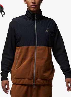 Nike/耐克正品JORDAN男士经典时尚拼接保暖运动棉马甲FD8629-281