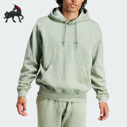 Adidas/阿迪达斯正品冬季男子加绒连帽休闲卫衣IK4279