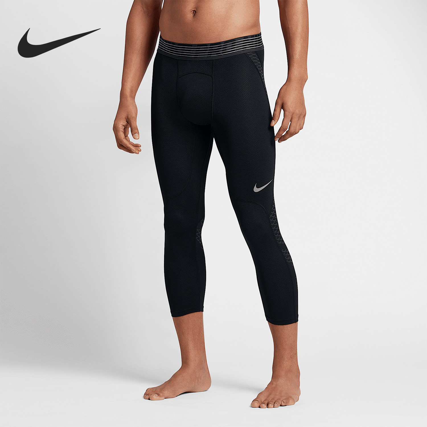 Nike/耐克正品2024新款男士训练紧身运动七分裤828164-010