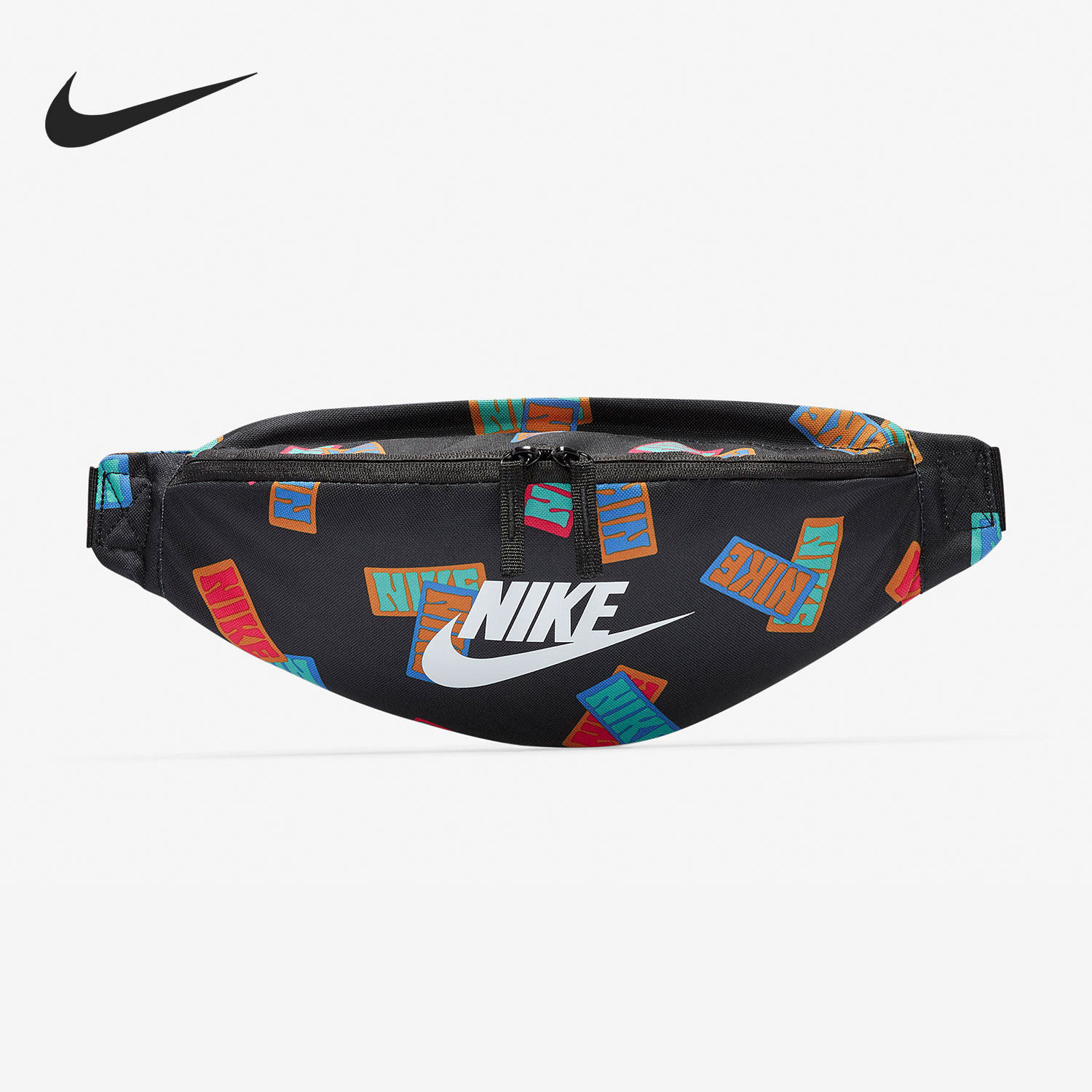 nike/耐克官方正品heritage户外休闲男女运动印花腰包 dm2162-010