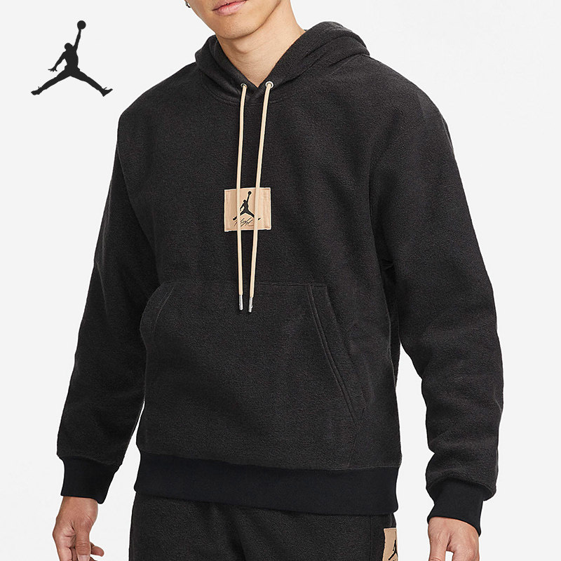 Nike/耐克官方正品JORDAN 男子羊毛连帽运动卫衣套头衫DC9585-010