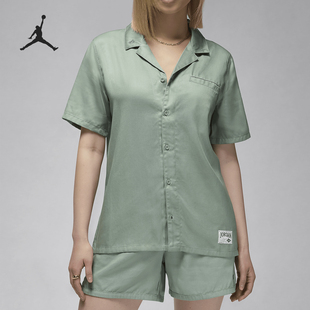 女士梭织衬衫 短袖 304 FN5764 耐克官方正品 Jordan夏季 Nike 新款