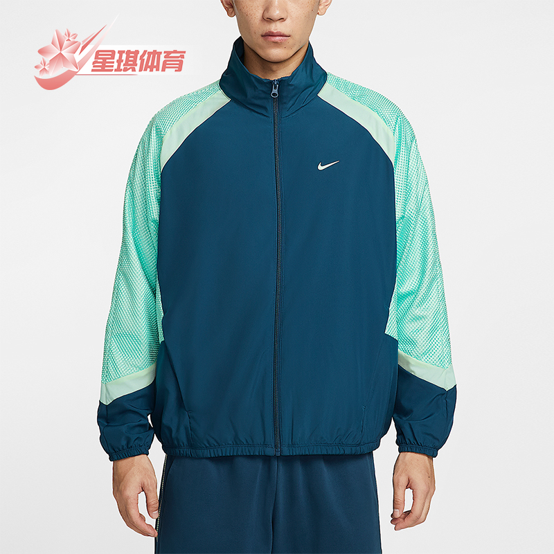 Nike/耐克正品Icon男士运动梭织薄绒复古宽松夹克外套HV3364-415